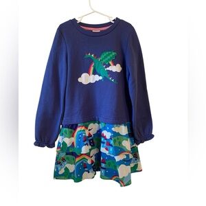 Mini Boden Girls Dragon Castle Dress New With Tags Size 7-8
